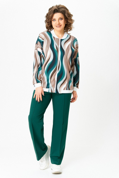 Бомбер Swallow 785.2 мультиколор/разводы - фото 6