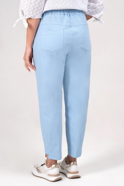 Блуза, брюки Alani Collection 2348 белый+голубой - фото 8