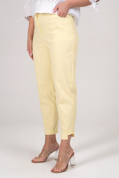 Блуза, брюки Alani Collection 2348 белый+желтый - фото 7