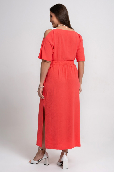 Платье Alani Collection 2356 коралл - фото 8