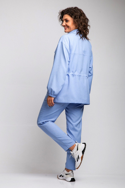 Брюки, жакет Liona Style 946 голубой - фото 4