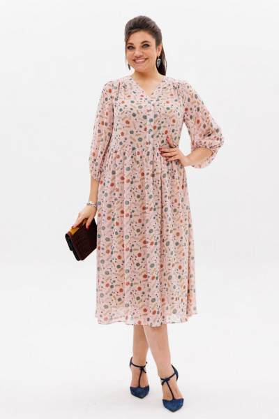 Платье Anelli 1460 цветочная_россыпь - фото 9