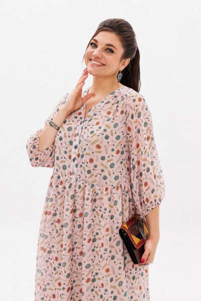 Платье Anelli 1460 цветочная_россыпь - фото 4
