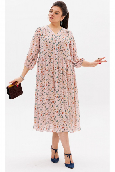 Платье Anelli 1460 цветочная_россыпь - фото 2