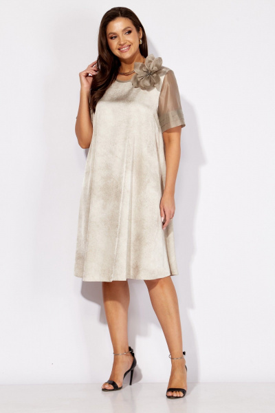 Брошь, платье TAiER 1359 белый_нефрит - фото 6