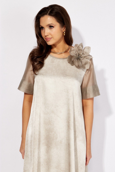 Брошь, платье TAiER 1359 белый_нефрит - фото 2