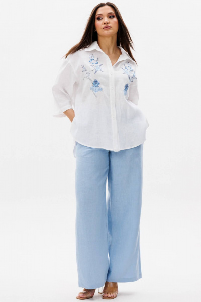 Рубашка Ma Сherie 1173 белый - фото 4