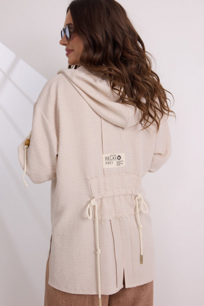 Блуза, брюки Магия моды 2582 беж+корица - фото 6