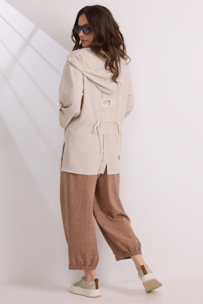 Блуза, брюки Магия моды 2582 беж+корица - фото 7