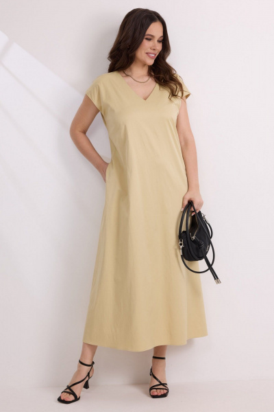 Жилет, платье Магия моды 2583 песочный - фото 5