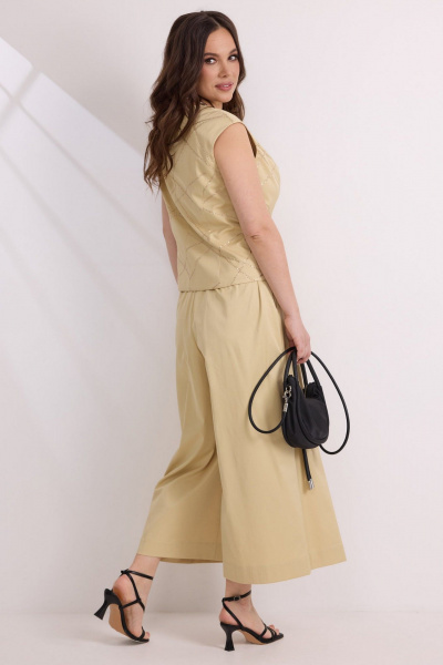 Брюки, жилет Магия моды 2584 песочный - фото 5