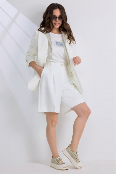 Жакет, шорты Магия моды 2586 белый - фото 1