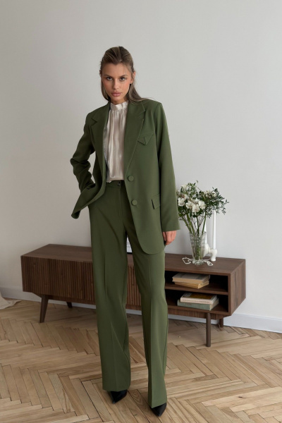 Брюки THE.WOMAN 0309 зелень - фото 3