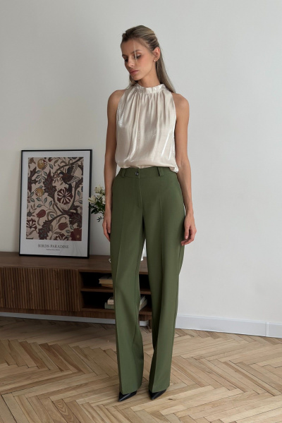 Брюки THE.WOMAN 0309 зелень - фото 1
