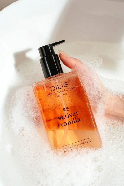 Гель для душа DILIS PERFUMED SHOWER GEL #5 VETIVER/VANILLA - фото 2