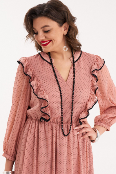 Летнее платье с сборками и рюшей на подкладке Almirastyle 298 - фото 7