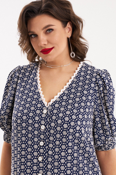 Платье из текстиля с воланом и карманами для торжеств Almirastyle 279 - фото 6