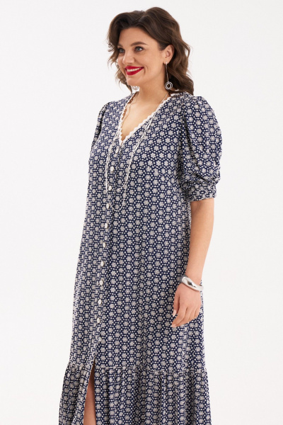 Платье из текстиля с воланом и карманами для торжеств Almirastyle 279 - фото 3