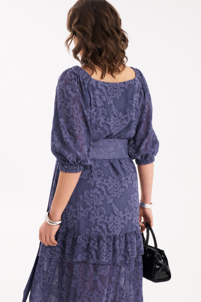 Платье с кружевом и съемным поясом для вечерних и торжественных мероприятий Almirastyle 276 - фото 7