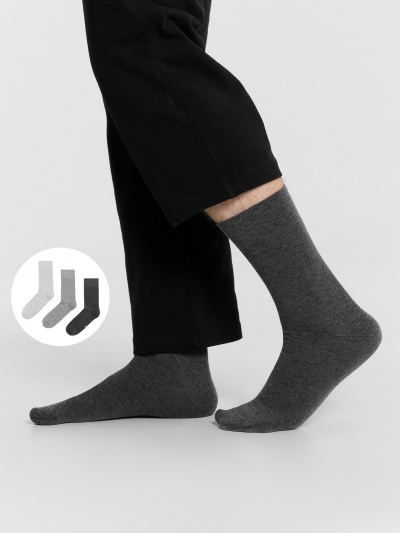 Носки Mark Formelle 001A-001/223001A-1 т.сер.меланж_сер.меланж_св.сер.меланж_рис.001 - фото 1