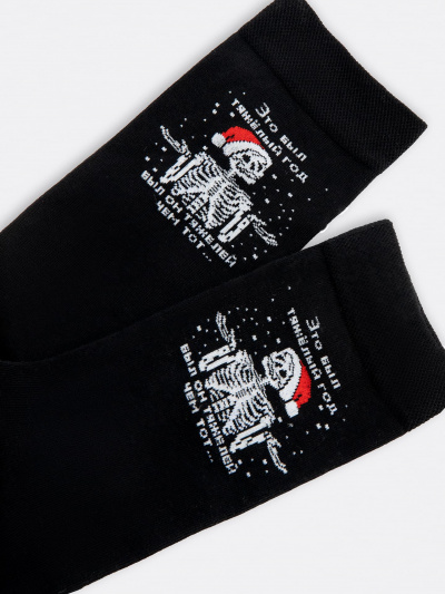 Носки Mark Formelle 017K-2601/23017K-1 черный_рис.2601 - фото 2