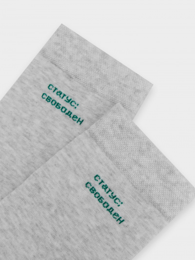 Носки Mark Formelle 017K-3032/24017K-1 св.серый_меланж_рис.3032 - фото 3