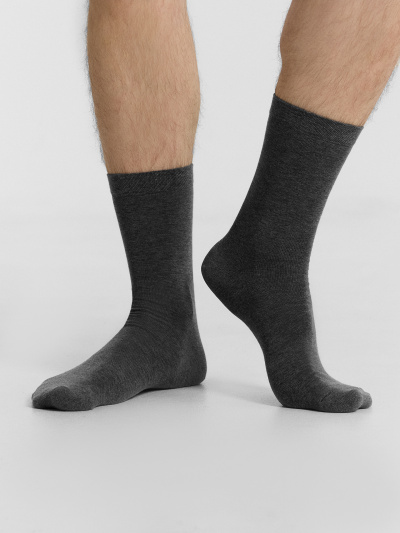 Носки Mark Formelle 017K-3035/24017K-1 т.серый_меланж_рис.3035 - фото 3