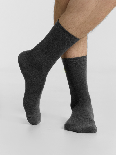 Носки Mark Formelle 017K-3035/24017K-1 т.серый_меланж_рис.3035 - фото 2