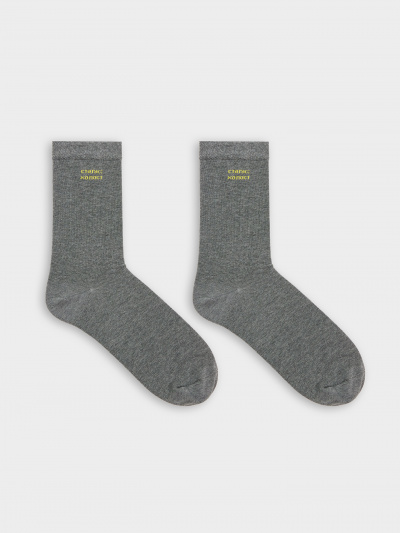Носки Mark Formelle 017K-3035/24017K-1 т.серый_меланж_рис.3035 - фото 4