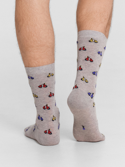 Носки Mark Formelle 017K-3046/24017K серый_меланж_рис.3046 - фото 3