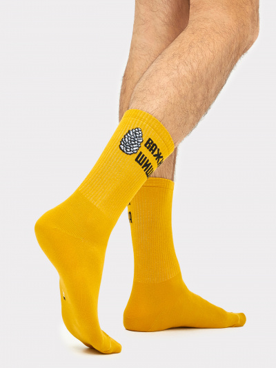 Носки Mark Formelle 107K-2674/23107K-2 горчичный_рис.2674 - фото 1