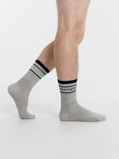 Носки Mark Formelle 107K-2683/24107K серый_меланж_рис.2683 - фото 3