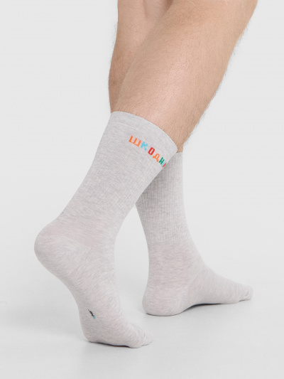 Носки Mark Formelle 107K-2821/24107K св.серый_меланж_рис.2821 - фото 3