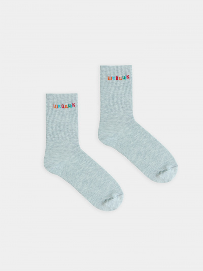 Носки Mark Formelle 107K-2821/24107K св.серый_меланж_рис.2821 - фото 4