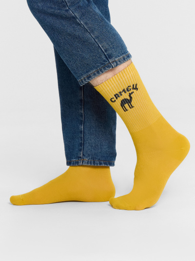 Носки Mark Formelle 107K-3045/24107K-2 горчичный_рис.3045 - фото 3