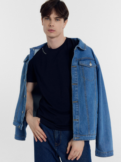 Футболка Mark Formelle 111774/24-4120П-5 т.синий_печать_Печать - фото 1