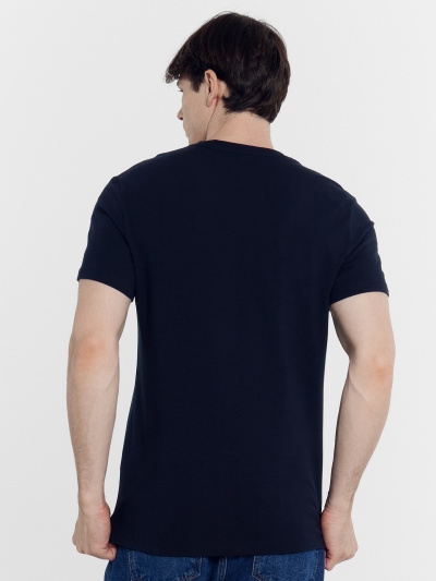 Футболка Mark Formelle 111774/24-4120П-5 т.синий_печать_Печать - фото 13