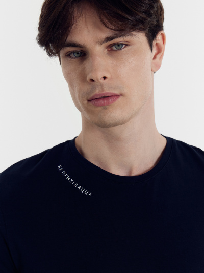 Футболка Mark Formelle 111774/24-4120П-5 т.синий_печать_Печать - фото 4