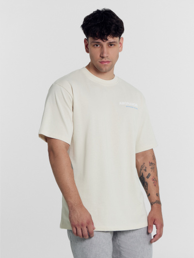 Футболка Mark Formelle 111846/24-3575П-0 белый_песок_печать2_1_сл_на_пол_1сл_вн_стор_спинки_3 - фото 1