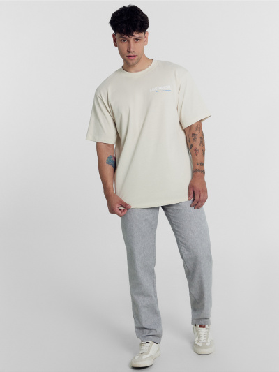 Футболка Mark Formelle 111846/24-3575П-0 белый_песок_печать2_1_сл_на_пол_1сл_вн_стор_спинки_3 - фото 4