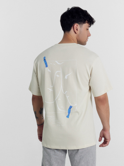 Футболка Mark Formelle 111846/24-3575П-0 белый_песок_печать2_1_сл_на_пол_1сл_вн_стор_спинки_3 - фото 12