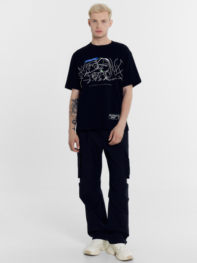 Футболка Mark Formelle 111846/24-3575П-0 черный_печать5_3_сл_на_пол - фото 10