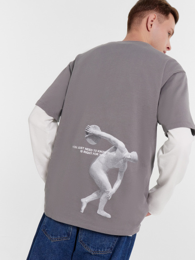 Футболка Mark Formelle 111846/24-3856П-0 глина_печать_1_сл_на_пол_3_сл_на_спинке_ТП - фото 7