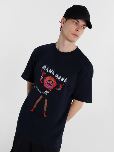 Футболка Mark Formelle 111846/24-3856П-0 неви_печать1_3_сл_на_пол - фото 15