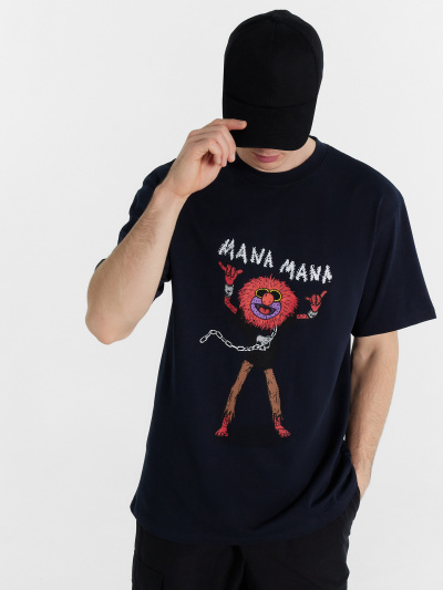 Футболка Mark Formelle 111846/24-3856П-0 неви_печать1_3_сл_на_пол - фото 1