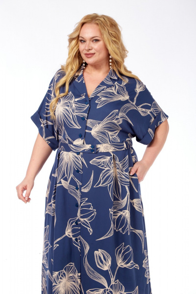 Платье Элль-стиль 2374 джинс - фото 10