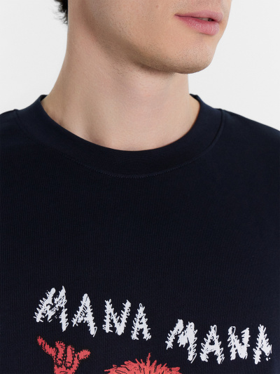 Футболка Mark Formelle 111846/24-3856П-0 неви_печать1_3_сл_на_пол - фото 4