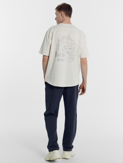 Футболка Mark Formelle 111882/24-3548Ц-0 белый_песок_печать_2_сложность_печать_на_детали_спин - фото 4