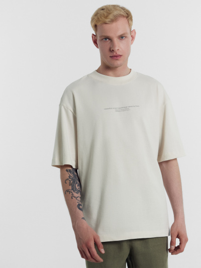 Футболка Mark Formelle 111883/24-3706П-0 белый_песок_печать_Печать - фото 11