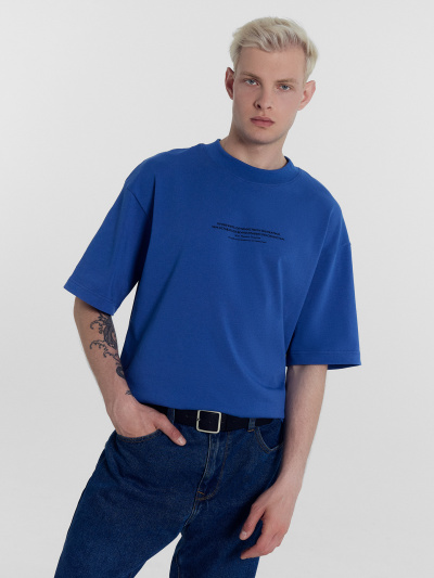Футболка Mark Formelle 111883/24-3706П-0 синий_печать_Печать - фото 1